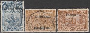 Portugal #203-5  F-VF Used CV $24.75  (A17268)