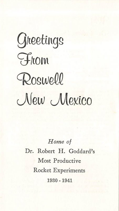C69 8c ROBERT GODDARD AIR MAIL - 1st Roswell M&AC - Type 2