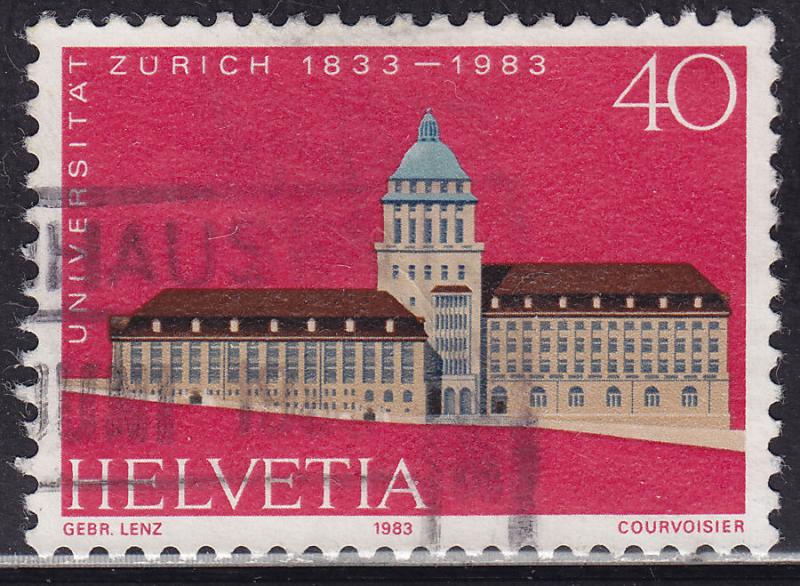 Switzerland 734 USED 1983 Zurich University 40c