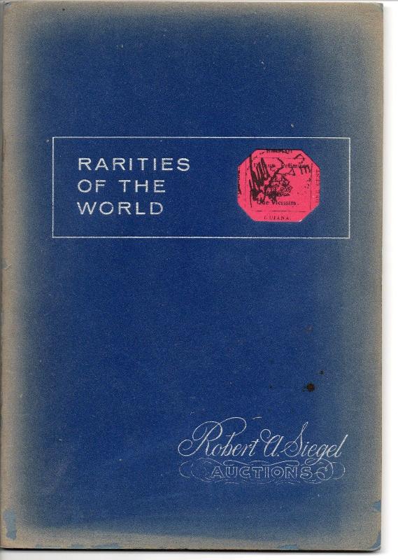 Robert Siegel Auction Galleries Rarities of the World Stamp Auction Catalog Run!