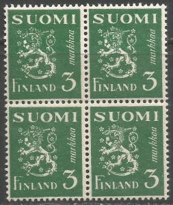 FINLAND 270 MNH BLOCK OF 4 Z6209-1