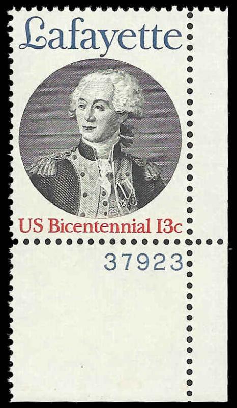 # 1716 MINT NEVER HINGED LAFAYETTE VF+