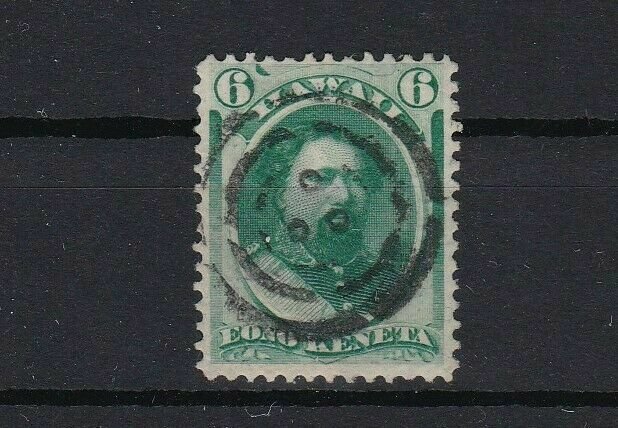 hawaii 1864 6 cent used stamp ref r13073