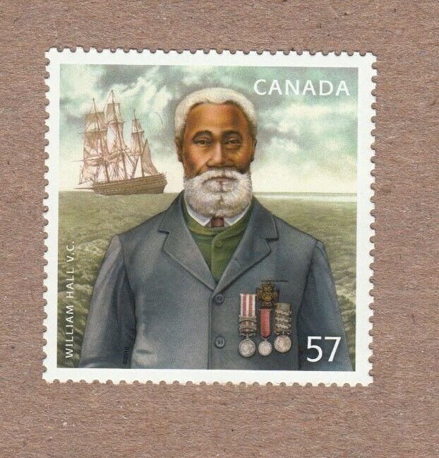 BLACK HISTORY MONTH = NOVA SCOTIA = WILLIAM HALL = CANADA 2010 #2369 MNH-VF