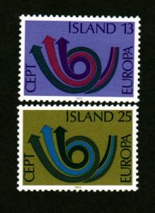 Iceland # 447-448 Mint Europa!