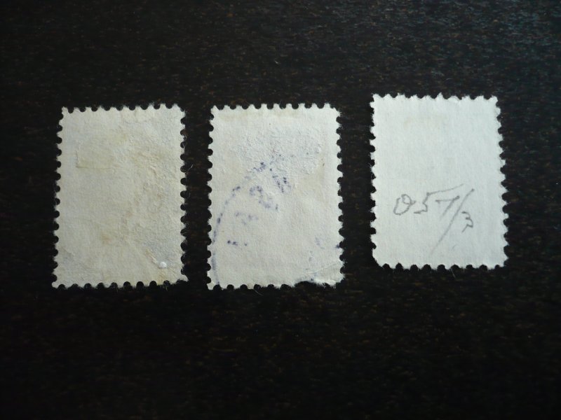 Stamps - Turkey - Scott# O43,O46,O57 - Used Part Set of 3 Stamps
