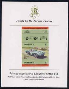 St Lucia 1984 Cars #2 (Leaders of the World) $2 Aston Mar...