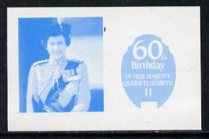Tuvalu - Funafuti 1986 Queen's 60th Birthday 10c imperf p...