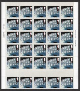 'E' CHRISTMAS 2003 SELF-ADHESIVE UNMOUNTED MINT BLOCK OF 30 + COLOUR SHIFT