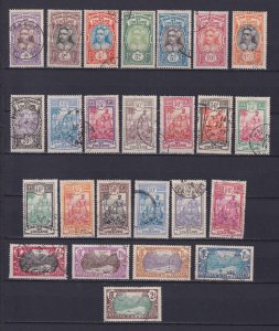 FRENCH POLYNESIA 1913, Sc# 21-53, CV $81, part set, Used