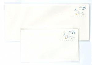 US U624 Two unused entire envelopes