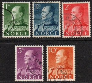 Norway Sc #370-374 Used