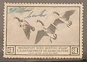 USA #RW3 duck stamp CV $100