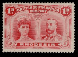 RHODESIA GV SG125, 1d rose-red, M MINT. Cat £50.