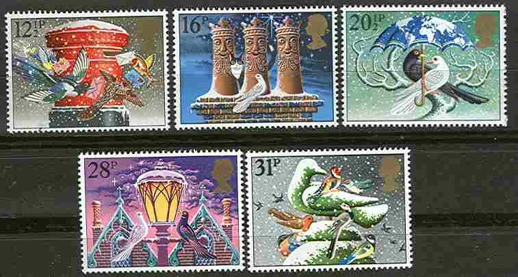 Great Britain # 1035-39 Christmas 1983 (5) Mint NH