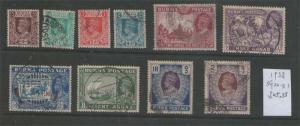 Burma 1938 KGVI SG 22-31 FU