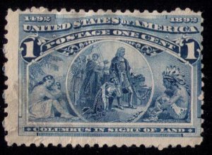 US Sc 230 Mh,Og 1c Columbus Series Fine