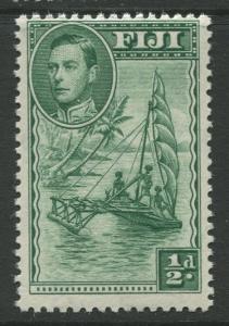 Fiji - Scott 117 - KGVI - Definitive - 1938 - MNH - Single 1/2d Stamp