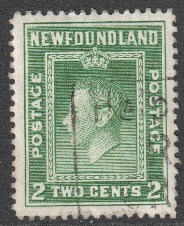 Canada Newfoundland Scott 254 - SG277, 1941 George VI 2c used