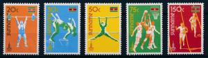 [63217] Suriname 1980 Olympic Games Moscow - Weightlifting  Gymnastics  MNH