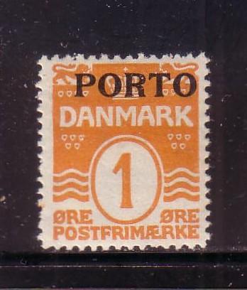 Denmark Sc J1 1921 Postage Due stamp mint