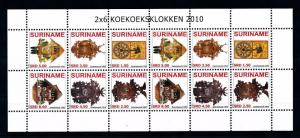 [SUV1698] Surinam 2010 Cuckoo Clocks Miniature sheet MNH