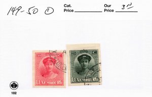 LUXEMBOURG  149-50   USED