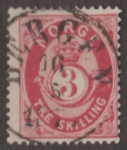 Norway Scott #18 Stamp - Used Single