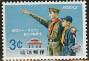 RYUKYU (Okinawa) Scott 130 MNH** 1965 Scout stamp