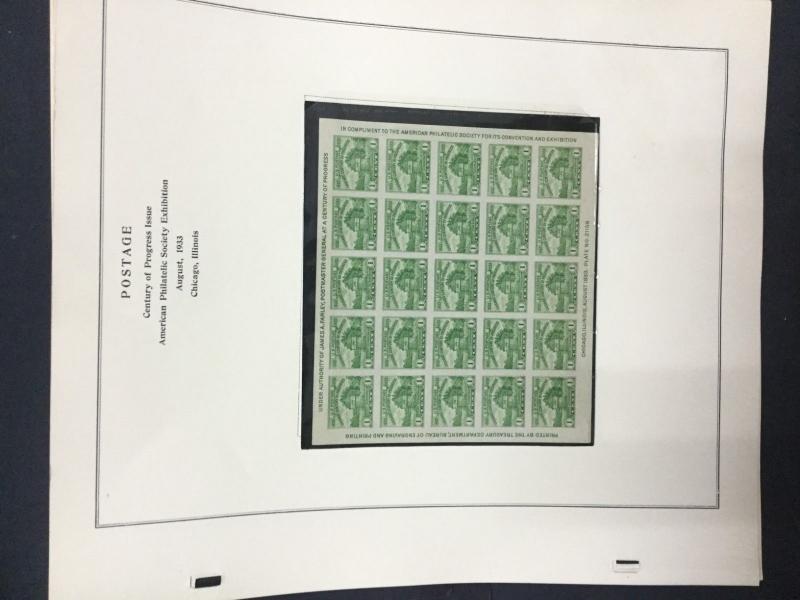 MOMEN: US # FARLEY MINT COLLECTION ON (4) ALBUM PAGES $ #9076