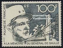 French Polynesia 1972, Charles de Gaulle 1v, MNH