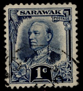 SARAWAK GV SG91, 1c indigo, FINE USED.