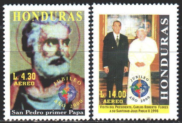 Honduras. 2000. 1507-8. Pope paul 2. MNH. 