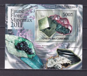 Comores 2011 Minerals S/Sheet  MNH