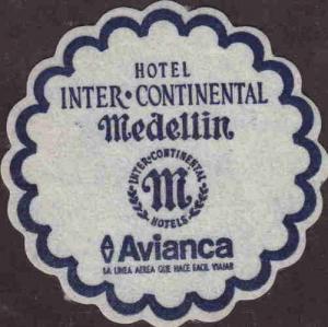 COLOMBIA COASTER INTERCONTINENTAL HOTEL MEDELLIN AAE4913