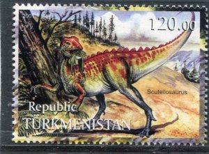 Turkmenistan 2001 DINOSAUR Stamp Perforated Mint (NH)