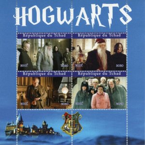 Harry Potter Stamps Chad 2020 MNH Hogwarts Dumbledore Severus Snape 4v M/S
