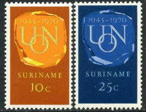 Surinam 373-4 MNH  - United Nations