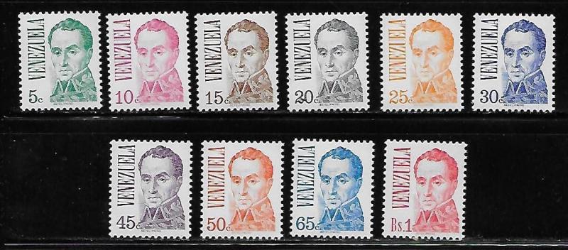 Venezuela 1121-30 Bolivar set MNH