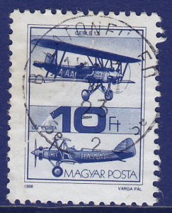 Hungary - 1988 - Scott #C451 - used - Airplane