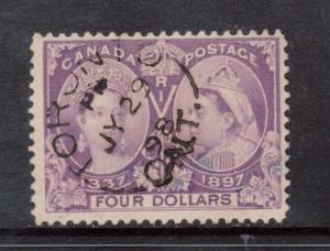 Canada #64 VF Used With Ideal July 29 1898 Toronto CDS **With Certificate**