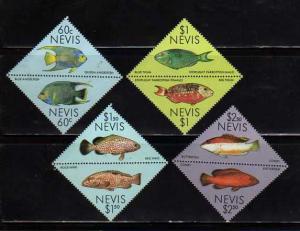 Nevis MNH sc# 544-7 Fish 10CV $8.40