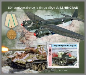 NIGER 2023 MNH 80th anniversary of the end of the siege of Leningrad S/S #436b