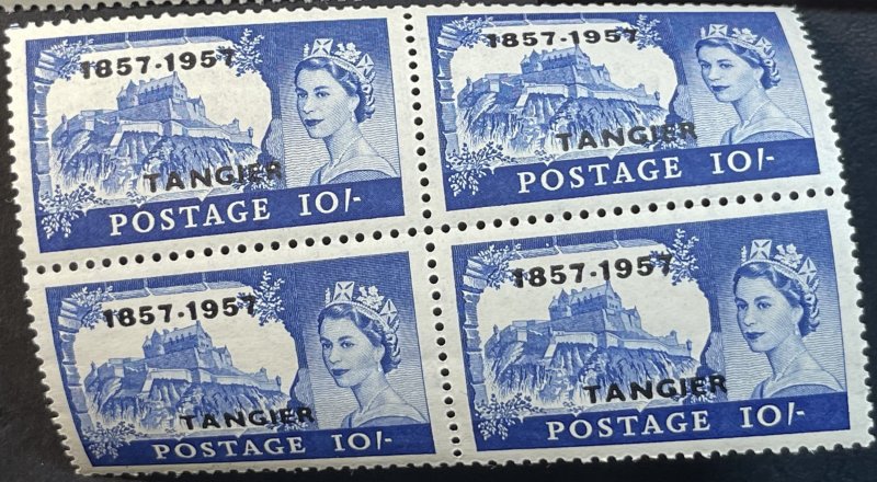 GREAT BRITAIN/BOA/TANGIER # 592-611-MNH--COMPLETE SET IN BLOCKS OF 4--1957