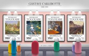 TOGO 2015 SHEET CAILLEBOTTE ART PAINTINGS tg15620a