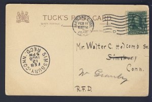 POSTAL HISTORY USA - HARTFORD CONN 1908 to SIMSBURY CONN