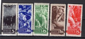 RUSSIA YR.1935,SC 546-50,MI 494-98,MNH,ANTI WAR PROPAGANDA,READ DESCRIPTION!!!!!