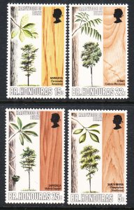 British Honduras 259-262 Trees MNH VF