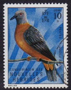 New Hebrides (French) - 1972 - Scott #175 - Bird Baker's Pigeon