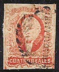 Mexico Sc# 4 Large Margins !! CV $110